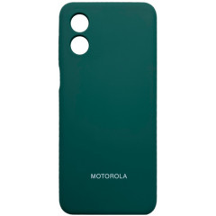 Чохол Silicone Case Motorola E13 (темно-зелений)
