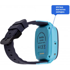 Дитячий розумний годинник AmiGo GO008 Milky GPS Wi-Fi (Blue)