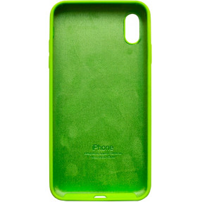 Чохол Silicone Case iPhone Xs Max (зелений неон)