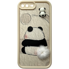Cute Panda With a Bushy Tail for iPhone 7/8 Plus White