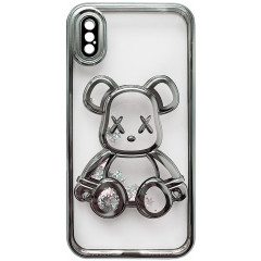 Case Shining Bear for iPhone X/Xs (Silver)