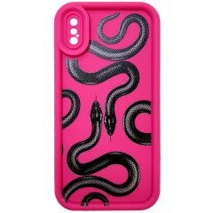 TPU Snake iPhone X/Xs Pink