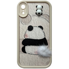 Cute Panda With a Bushy Tail for iPhone XR White
