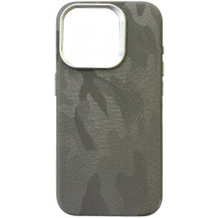 Case Speshl Camo Leather Case with MagSafe for Iphone 14 Pro Max Grey