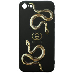 Чохол Love Brands Black Matt  iPhone 7/8/SE (Gucci snake (black))